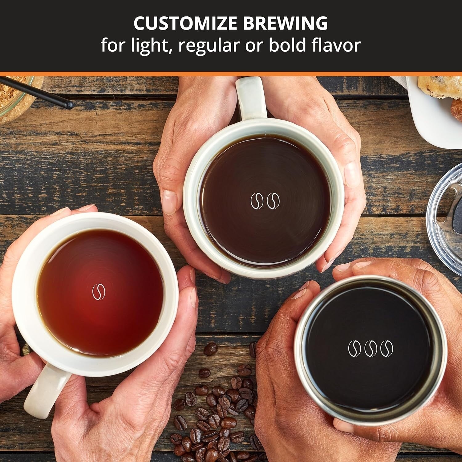 10-Cup Digital Coffee Maker, Black Stainless Steel, Programmable Brewing, Auto Pause & Serve