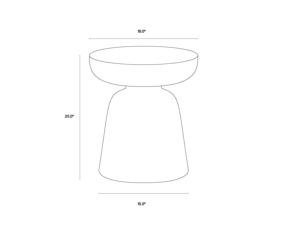 SP - LUCIDA MARBLE SIDE TABLE
