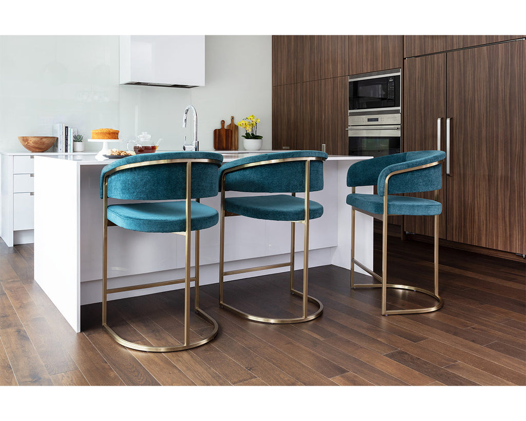 SP - MARRIS COUNTER STOOL - GOLD (DANNY TEAL)