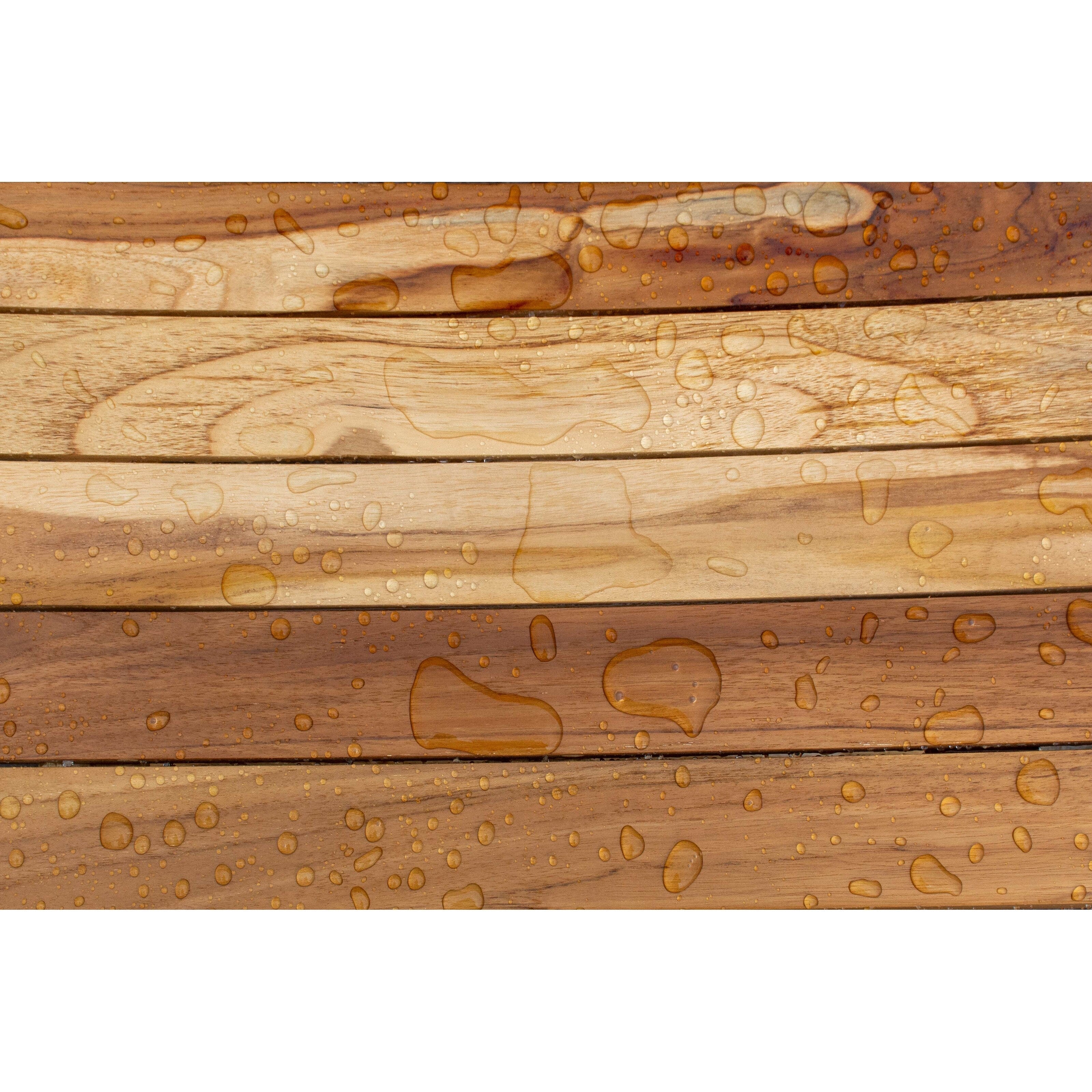 EcoDecors 28-Inch, Teak Shower Bench, Wooden Bench, Bathroom Bench, Teak Bench Bathroom, Teak Shower Stool, Teak Shower Seat