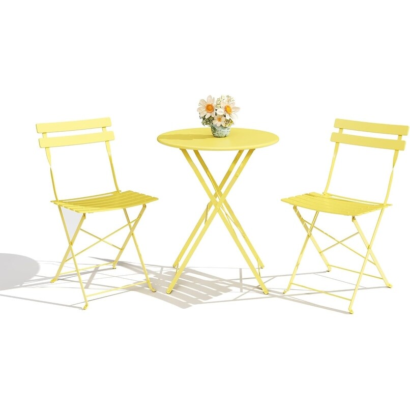 3 Pieces Patio Bistro Sets