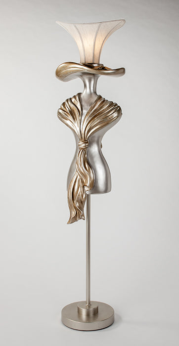 AM - LADY IN HAT FLOOR LAMP