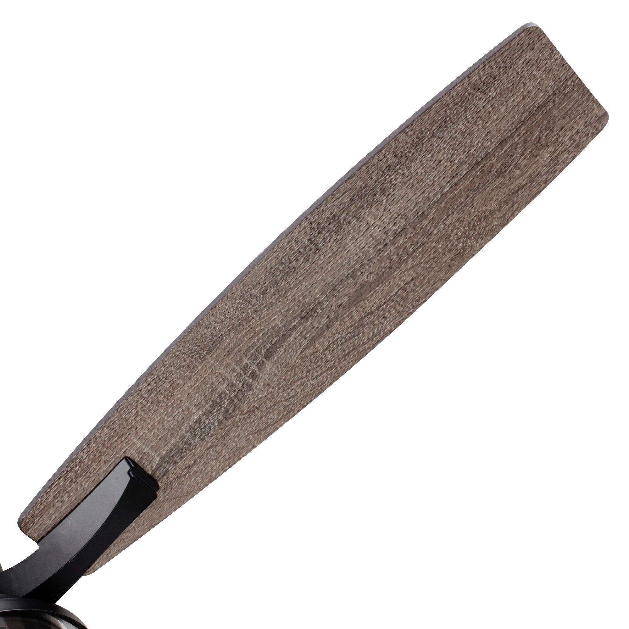 52 Rustic Black Wood 5-Blade Indoor Ceiling Fan with Remote