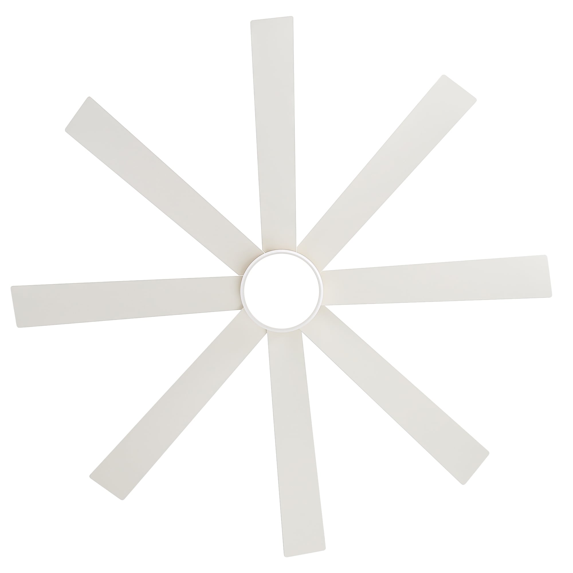 65 Inch 8-Blade Black LED Ceiling Fan with Light and Remote