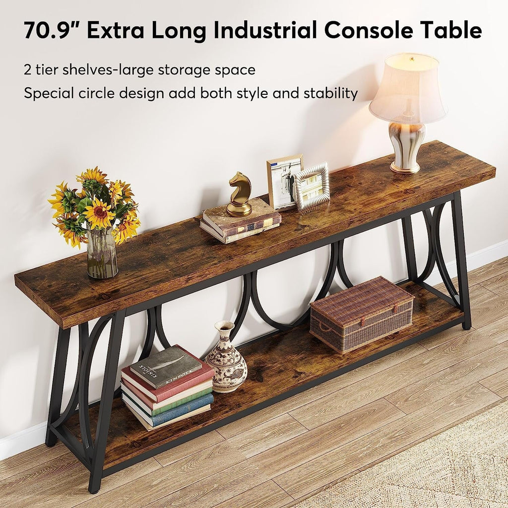 70.9 inch Extra Long Console Table Sofa Accent Table for Living Room