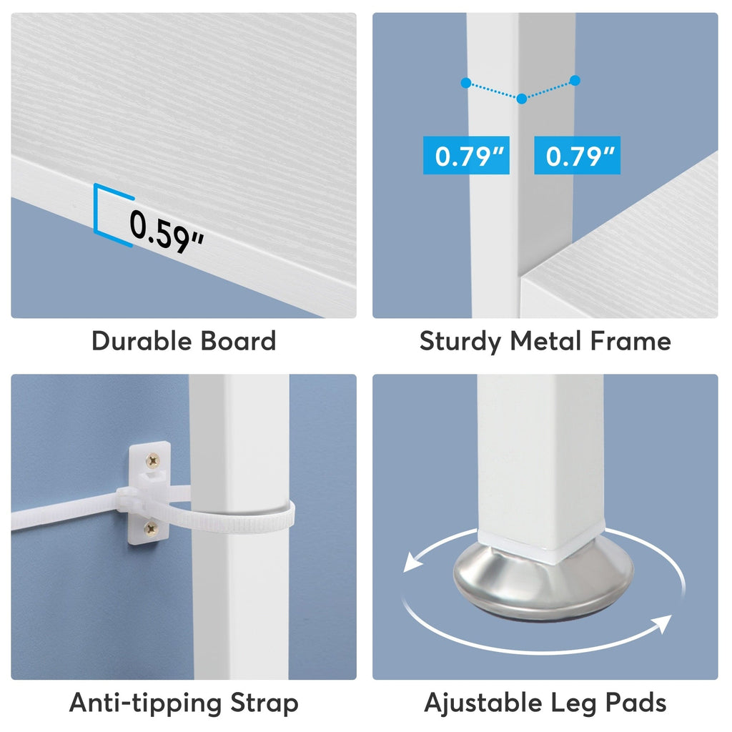 71 Industrial Bookshelf, 6 Tier Rustic Brown Wood Etagere Bookcase, Open Book Shelves