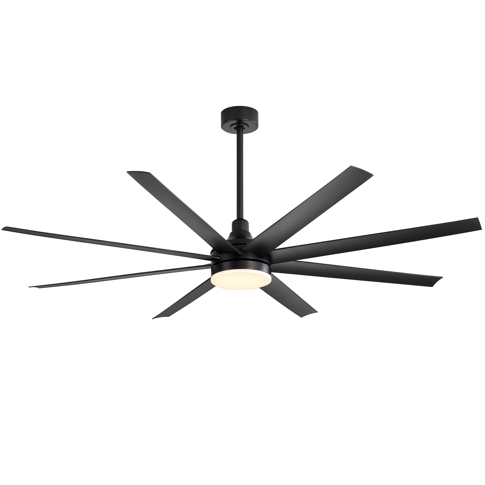 72 Large Ceiling Fans with LED Light Remote Control-8 Blade - 72 Inch