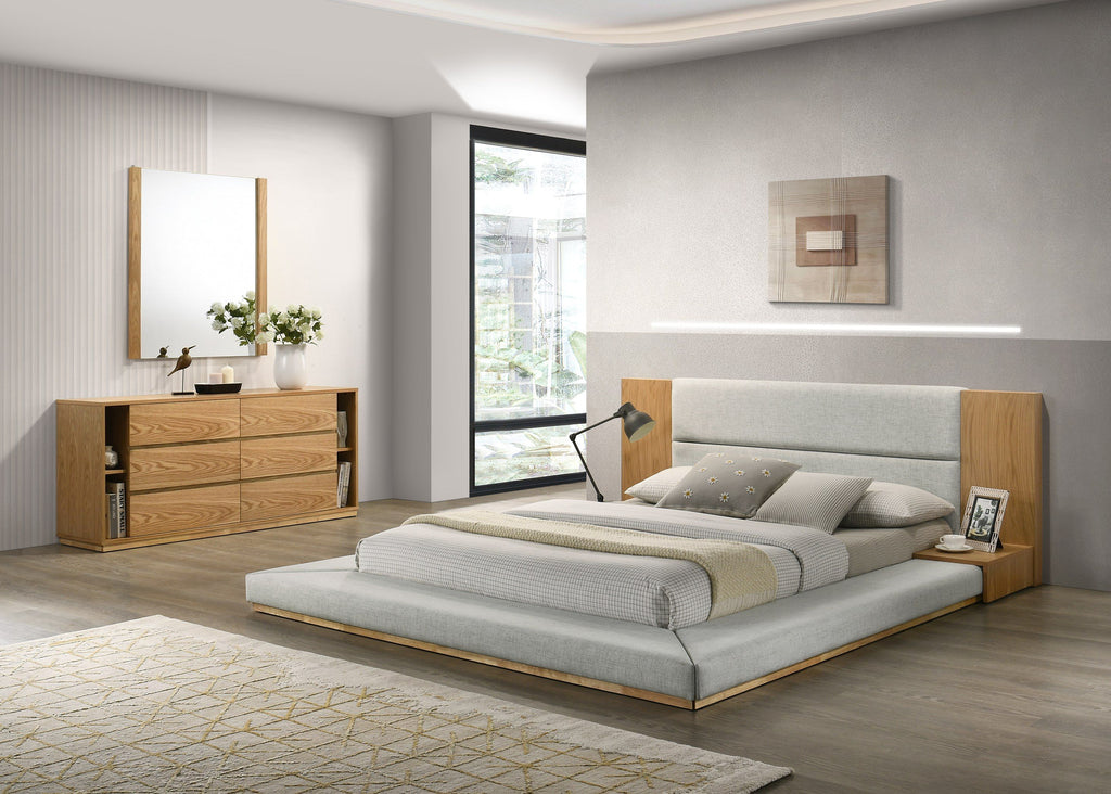 VG - NOVA DOMUS JAGGER MODERN NATURAL OAK BED