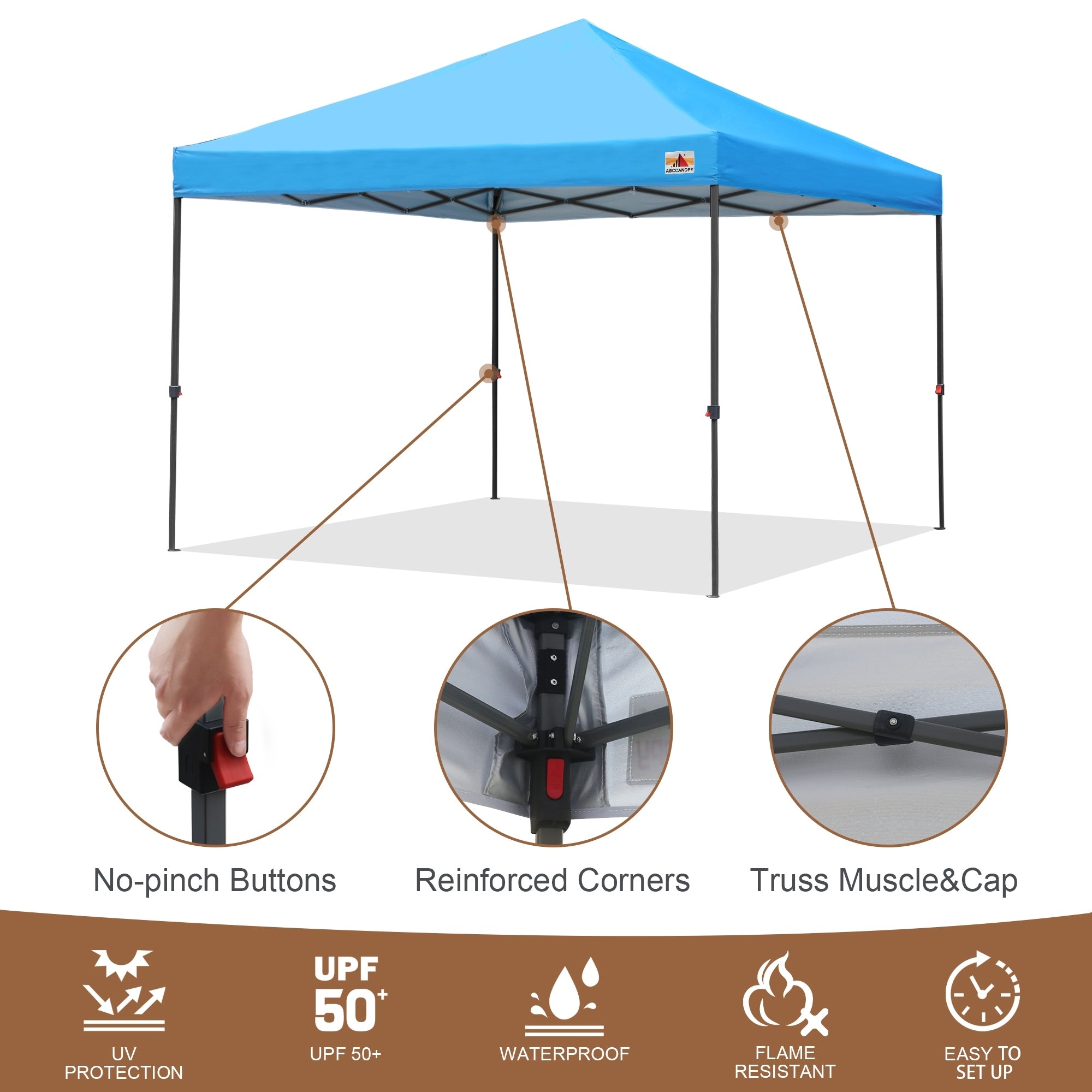ABCCANOPY Durable Easy Pop up Canopy Tent Outdoor canopy tent