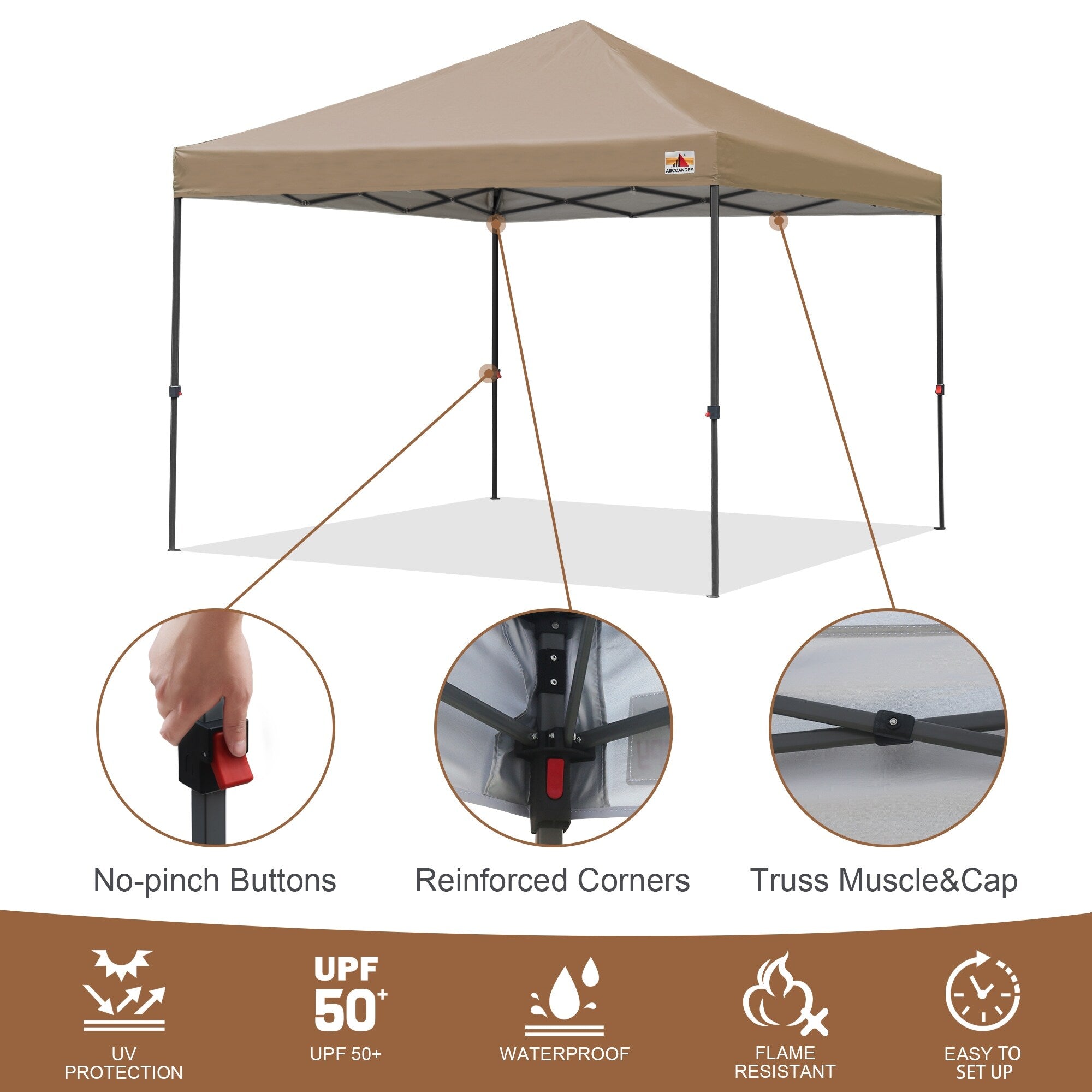 ABCCANOPY Durable Easy Pop up Canopy Tent Outdoor canopy tent