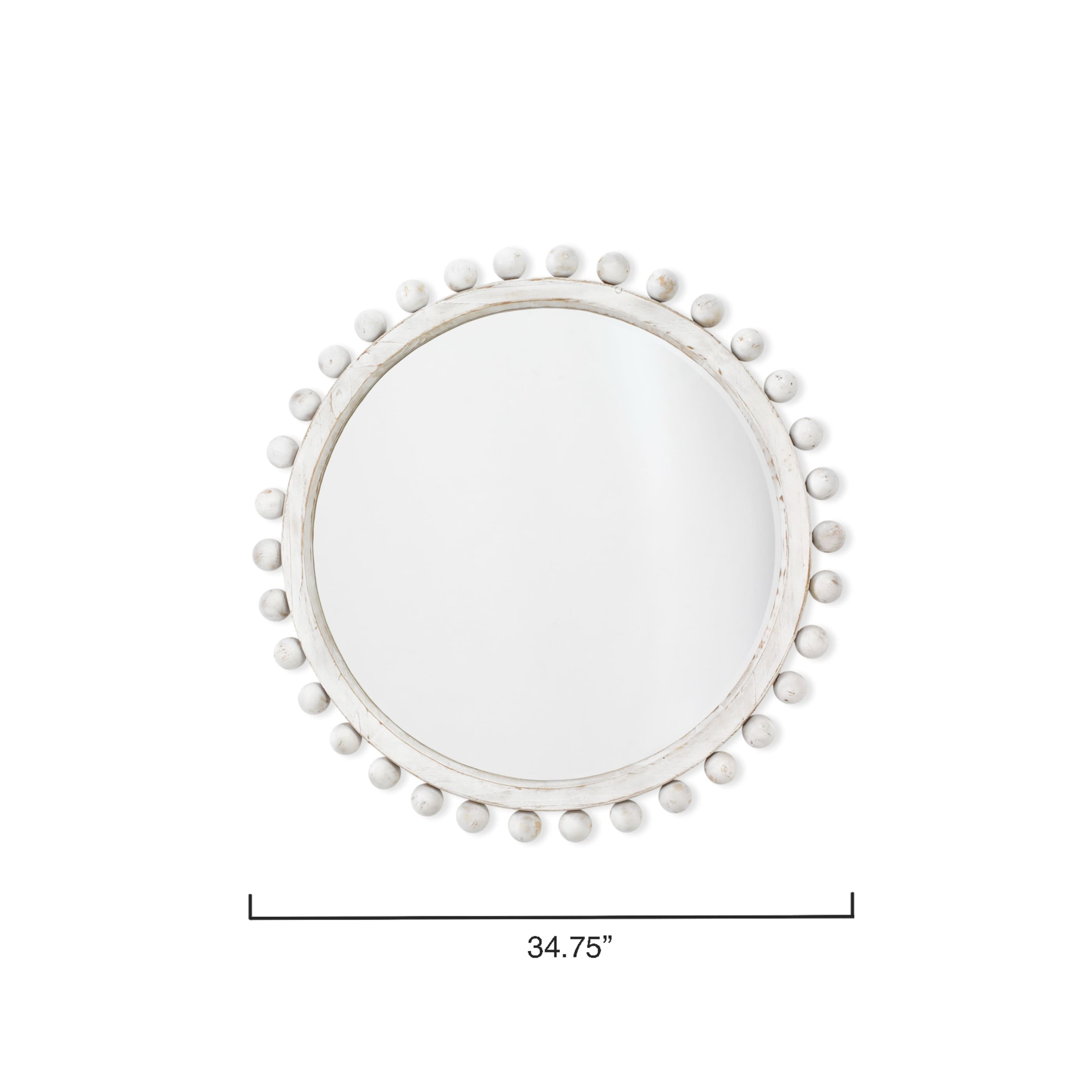 Alden Décor Orion Round Wood Mirror, Natural