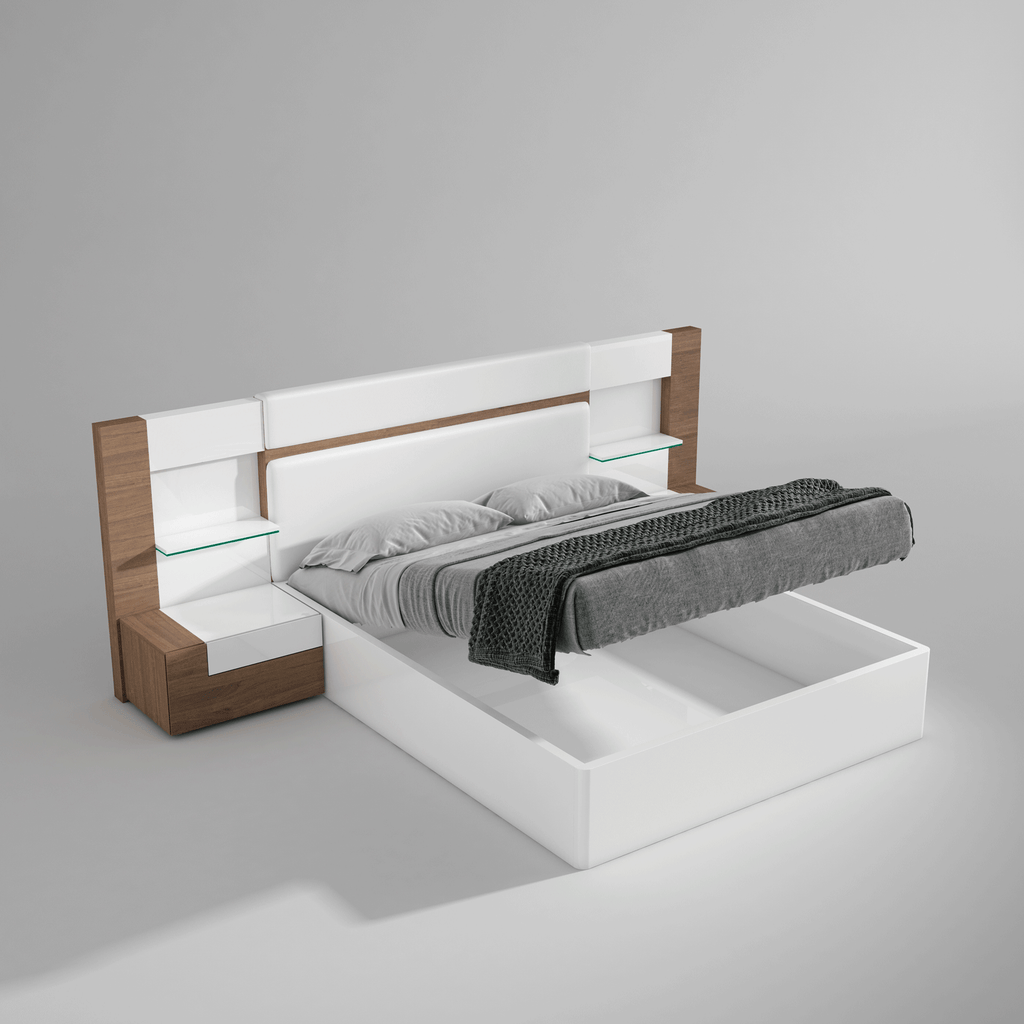 EF - MAR KING BED WITH NIGHT STANDS