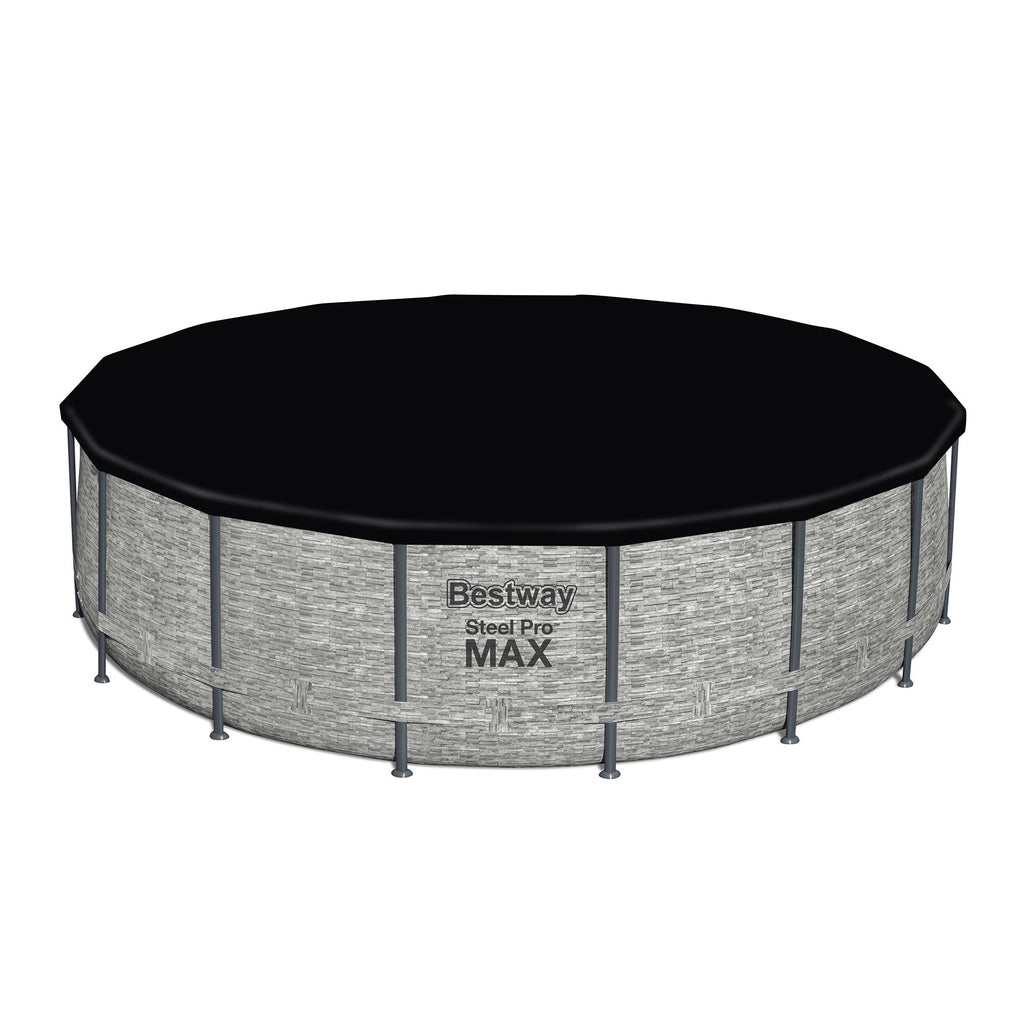 Bestway Steel Pro MAX Round Above Ground Swimming Pool with Pump & Cover