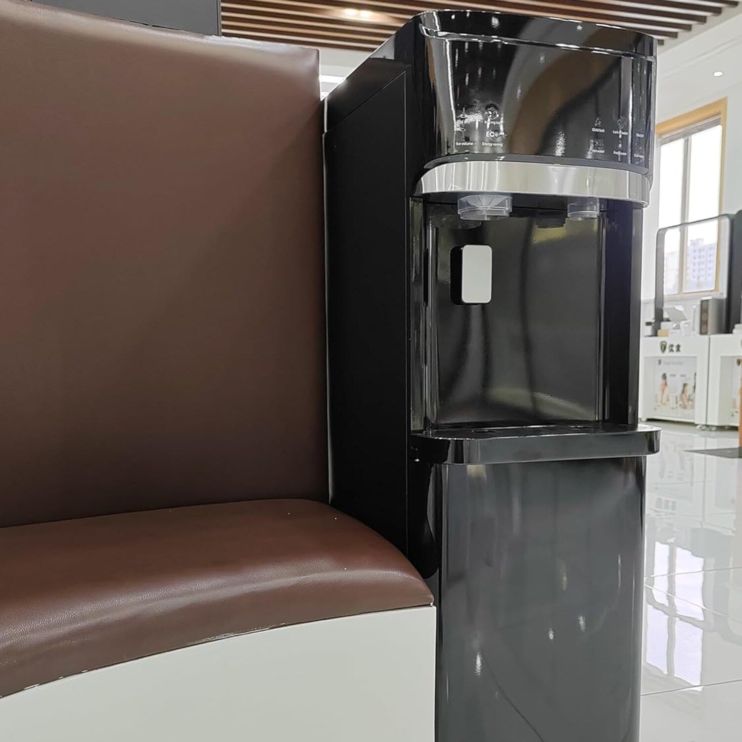 Black 3 in 1 Hot and Cold Water Dispensers with Ice Maker