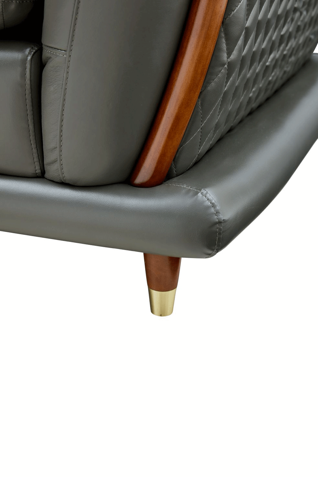 EF - TRANSITIONAL ITALIAN LEATHER SECTIONAL