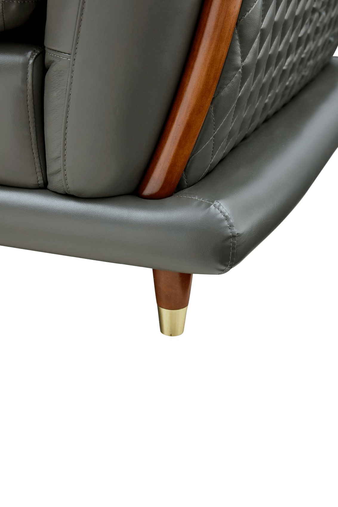 EF - TRANSITIONAL ITALIAN LEATHER SECTIONAL