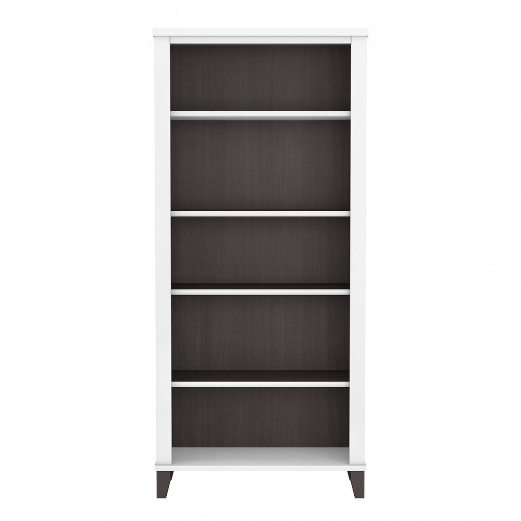 Bush Furniture Somerset Tall 5 Shelf Bookcase with Adjustable Shelves