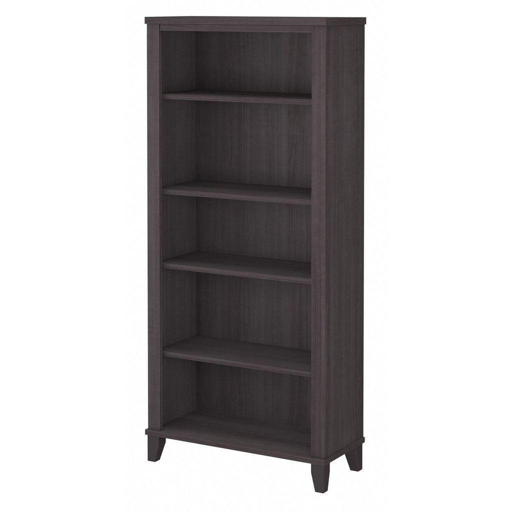 Bush Furniture Somerset Tall 5 Shelf Bookcase with Adjustable Shelves