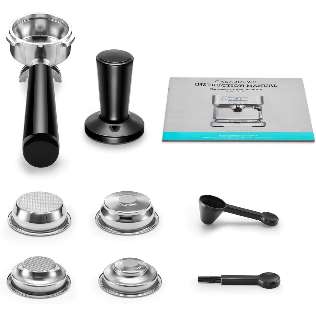 CASABREWS Ultra All in one Espresso Machine with LCD Display,Silver