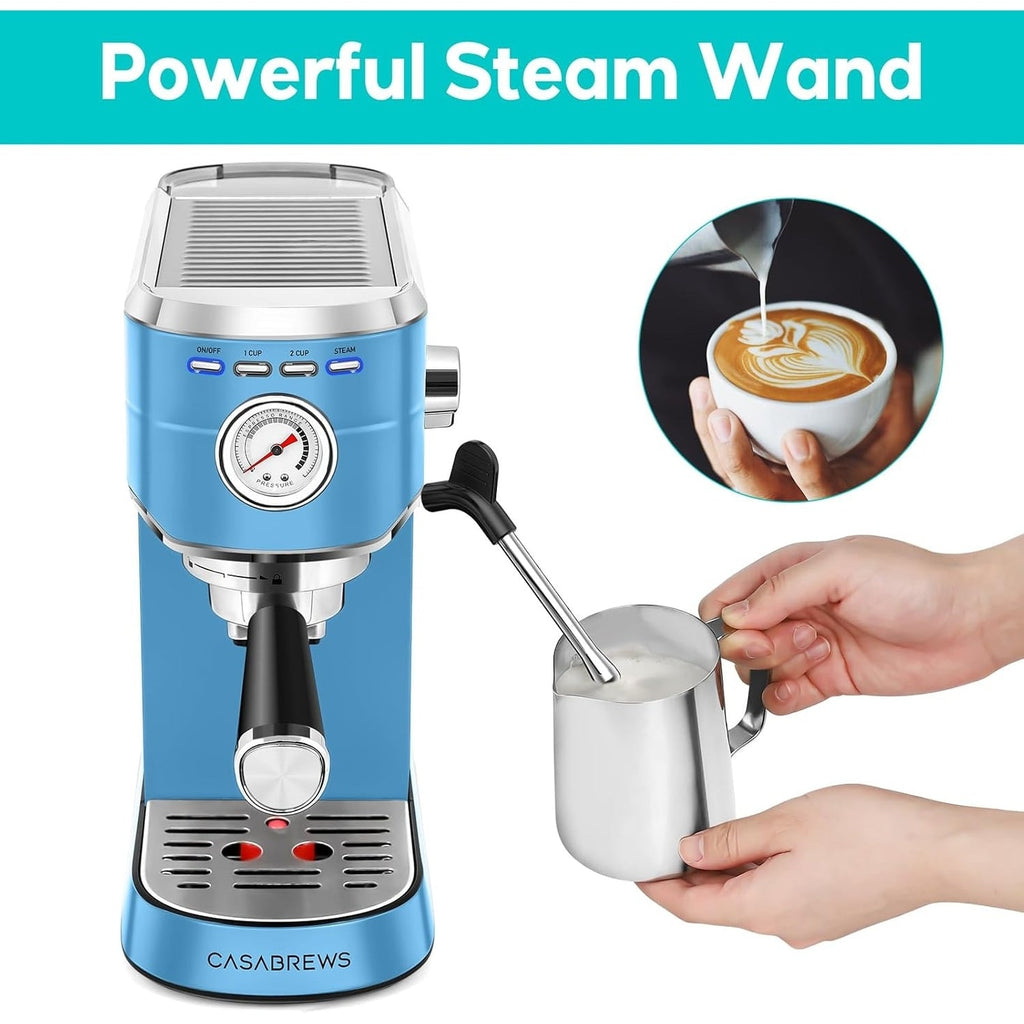 CASABREWS CM5418 Espresso Machine 20 Bar with Milk Frothing System - N/A