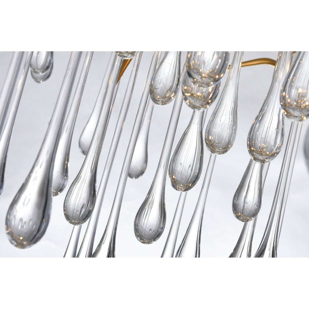 CW - ROUND TEAR DROP CHANDELIER