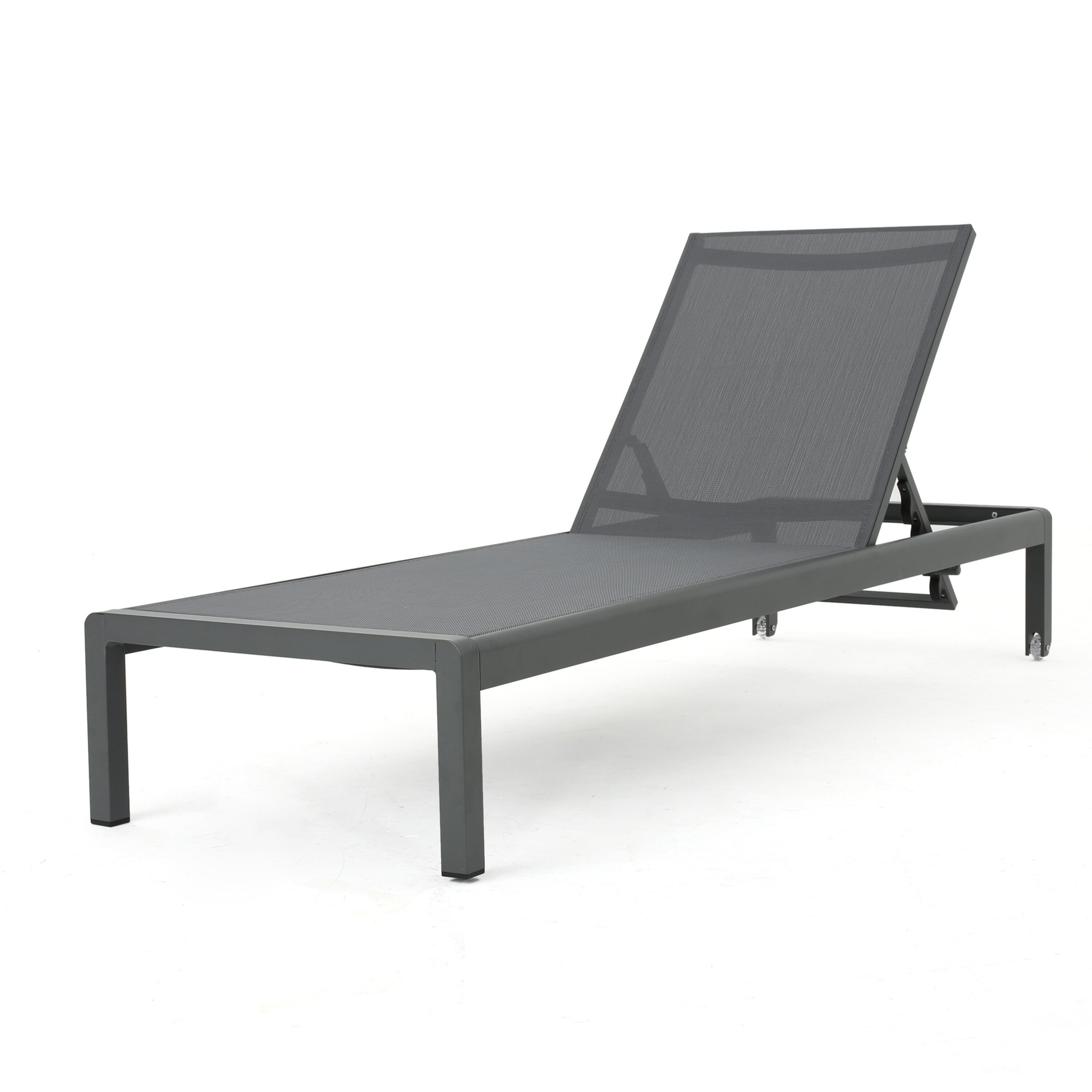 Cape Coral Outdoor Aluminum Chaise Lounge (Set of 2) by Christopher Knight Home - 77.56 D x 25.20 W x 11.80 H