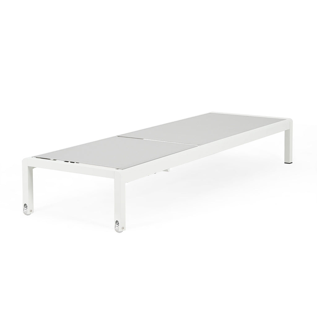 Cape Coral Outdoor Aluminum Chaise Lounge (Set of 2) by Christopher Knight Home - 77.56 D x 25.20 W x 11.80 H