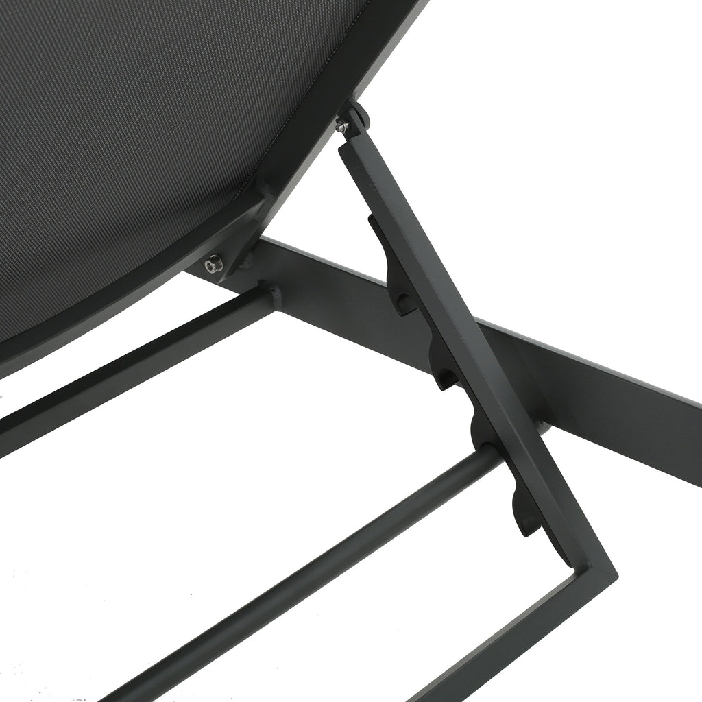 Cape Coral Outdoor Aluminum Chaise Lounge (Set of 2) by Christopher Knight Home - 77.56 D x 25.20 W x 11.80 H