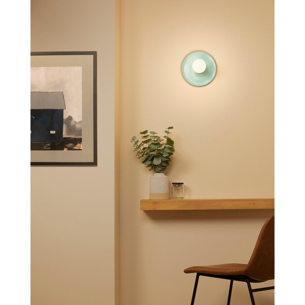 Ceramic Discus Wall Sconce