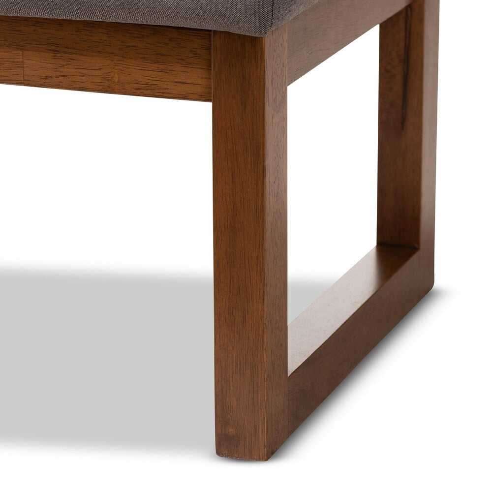 Contemporary Fabric Upholstered Bench by Baxton Studio