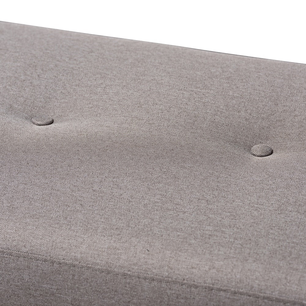 Contemporary Fabric Upholstered Bench by Baxton Studio