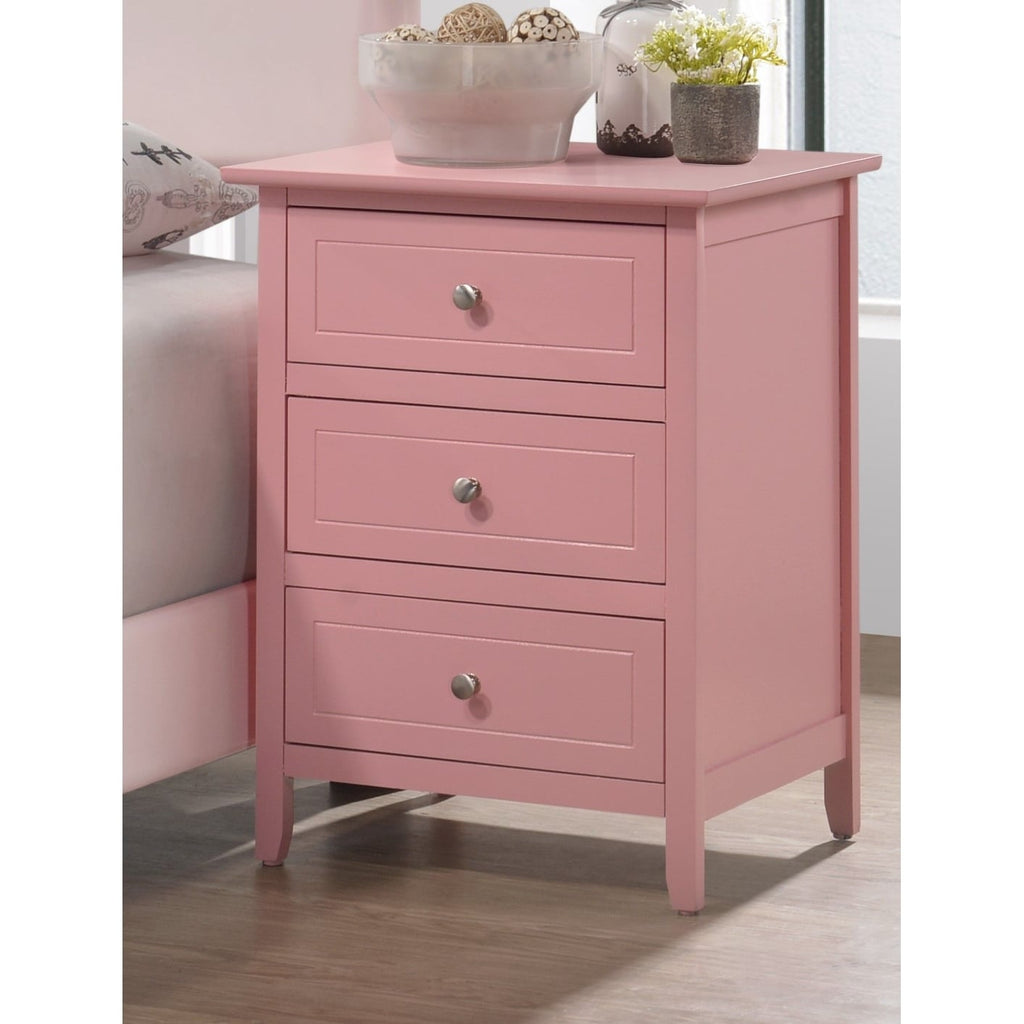 Daniel 3-drawer Transitional Wooden Nightstand