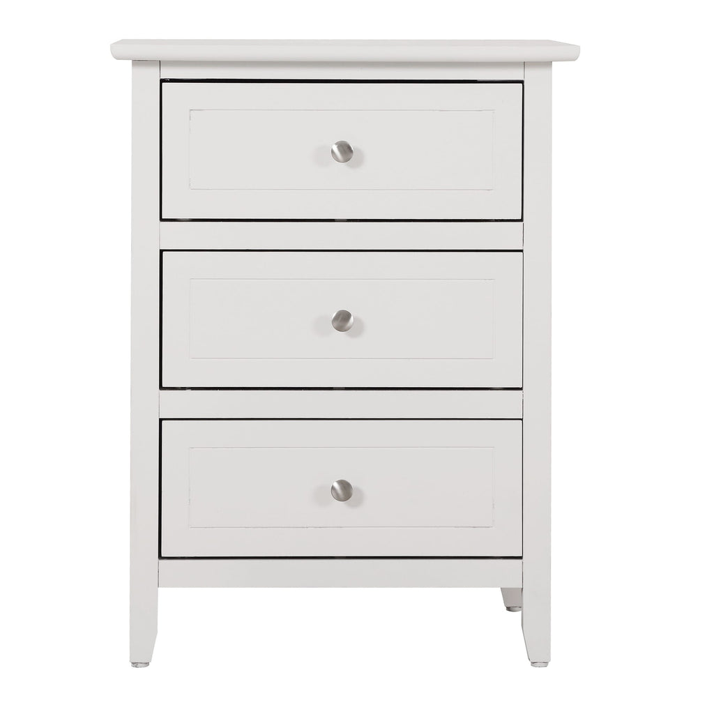Daniel 3-drawer Transitional Wooden Nightstand