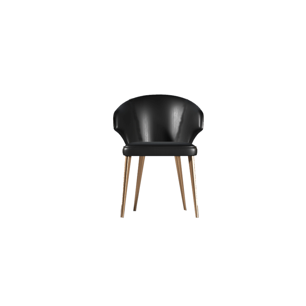 EF - WAVE DARK GREY DINING CHAIR