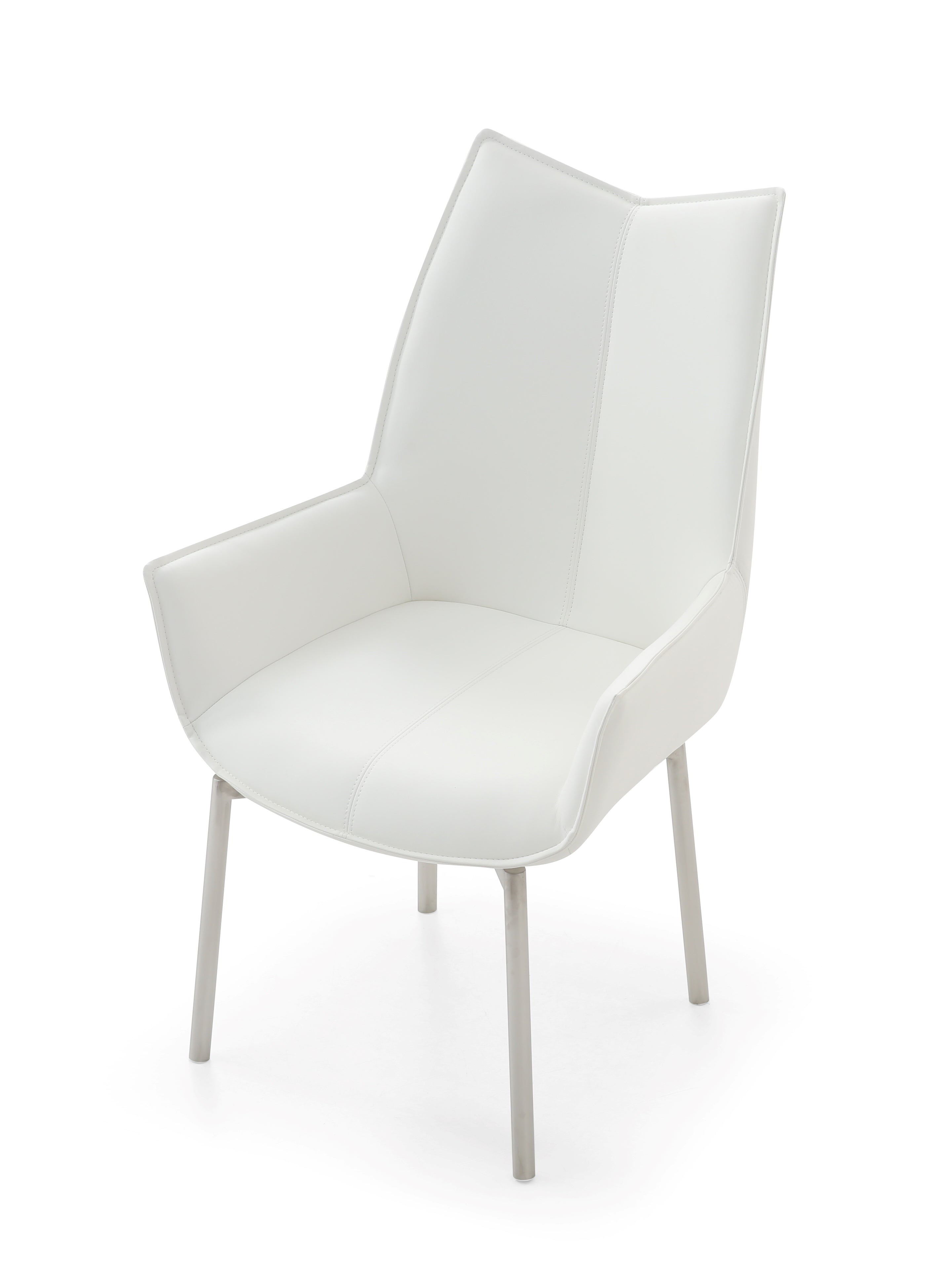EF - 1218 SWIVEL WHITE DINING CHAIR