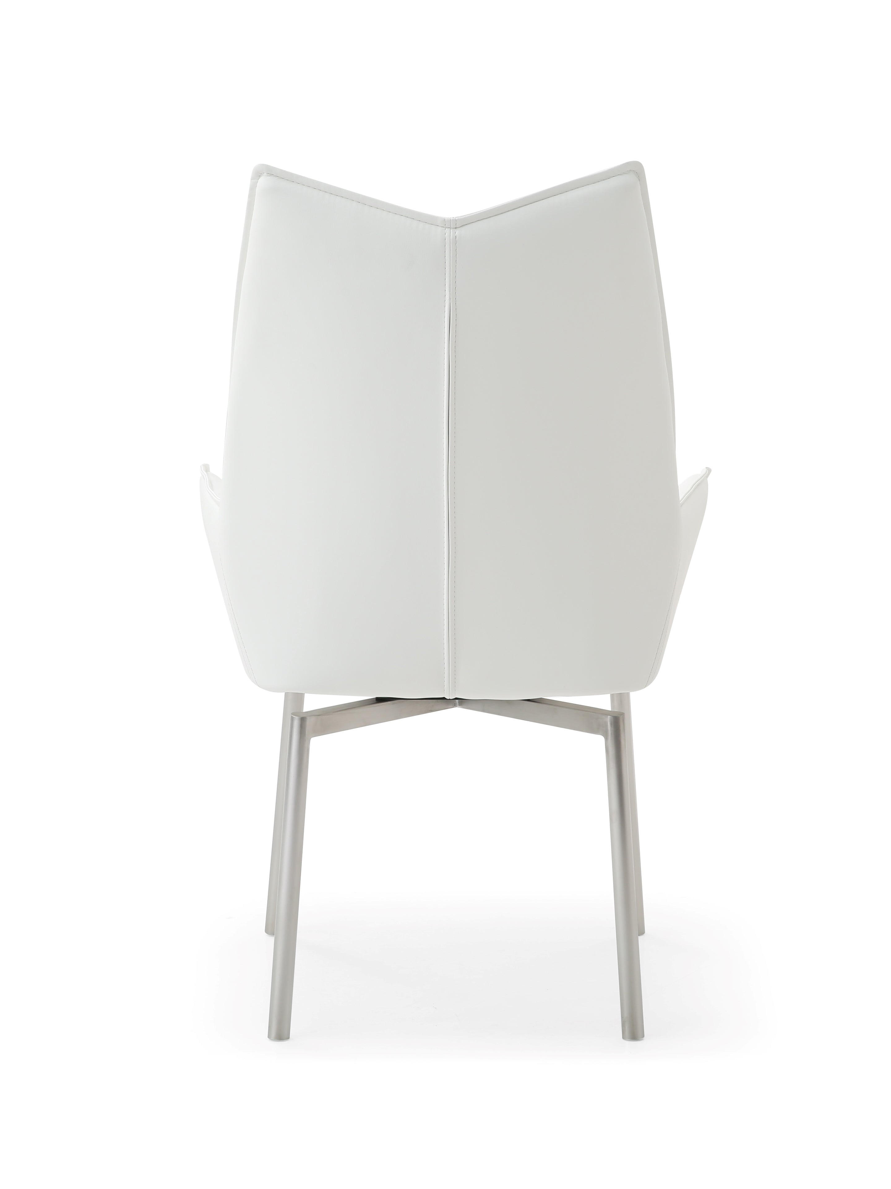 EF - 1218 SWIVEL WHITE DINING CHAIR