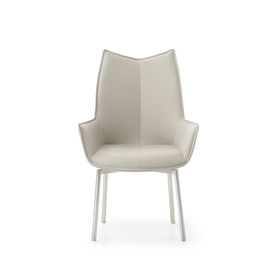 EF - 1218 SWIVEL GREY TAUPE DINING CHAIR