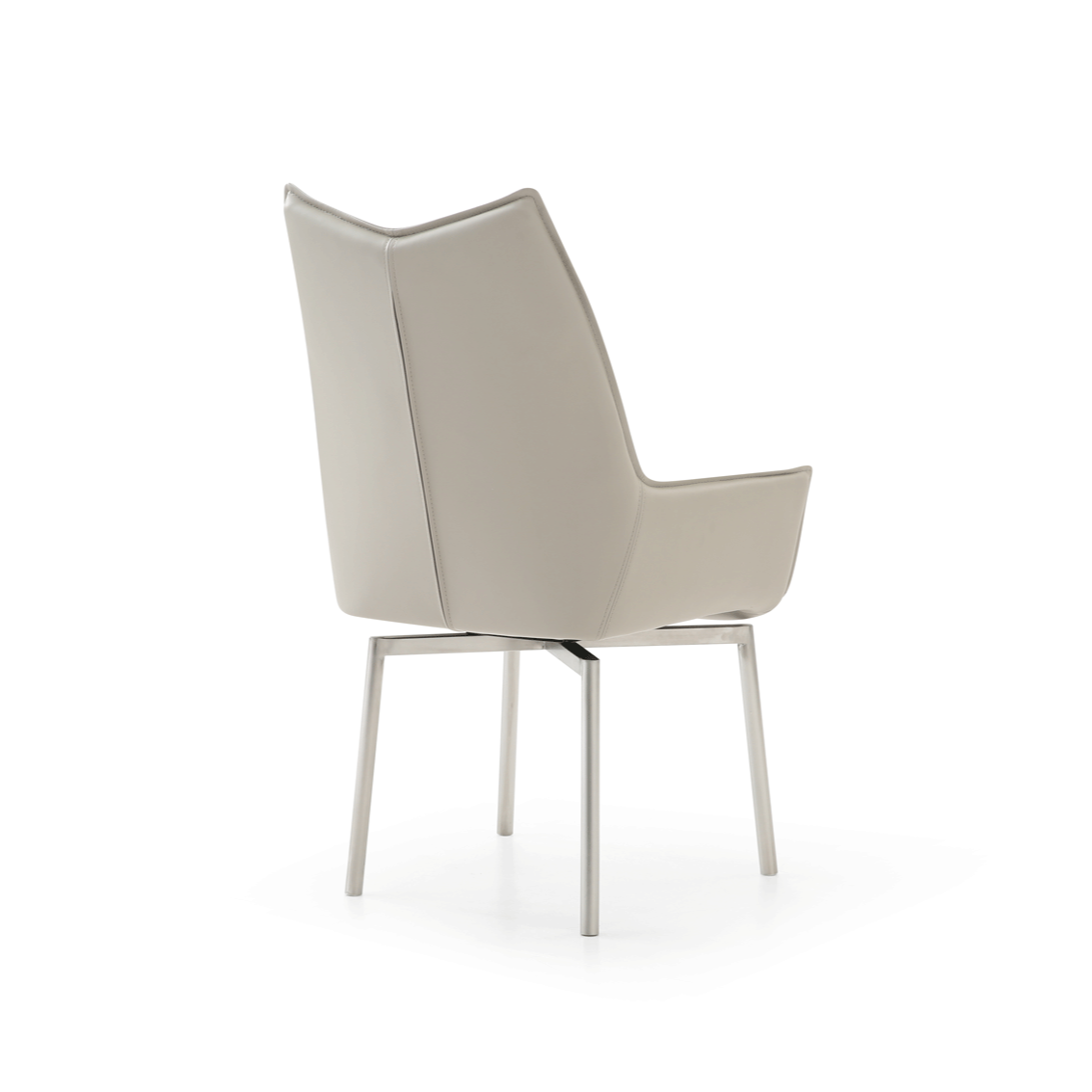 EF - 1218 SWIVEL GREY TAUPE DINING CHAIR