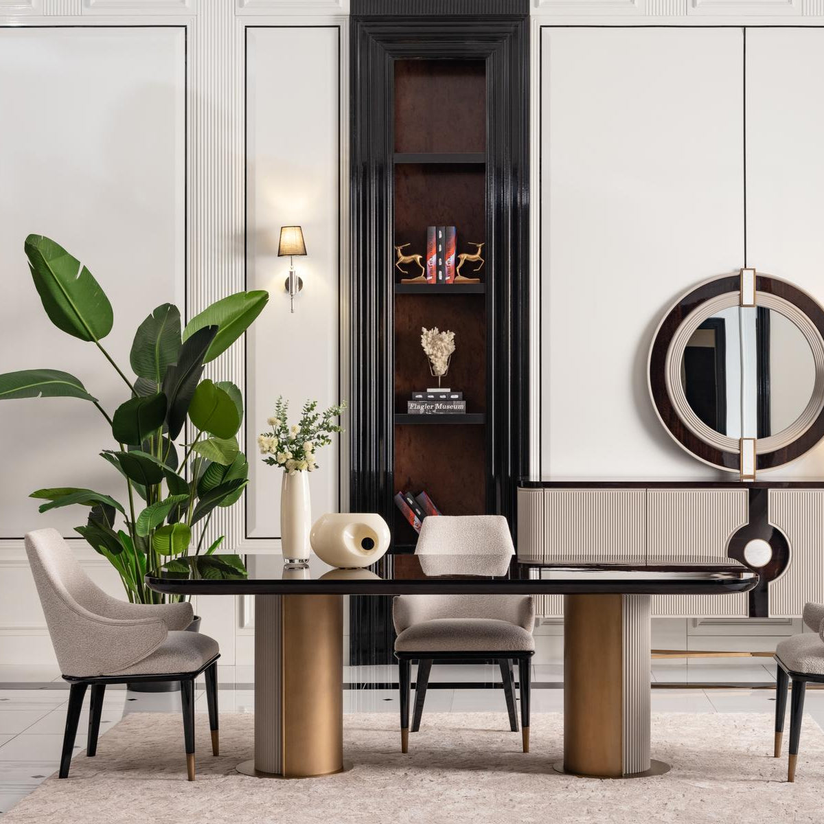 GB - ECRUE DINING CHAIR