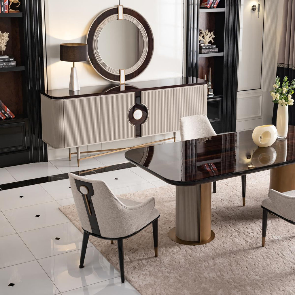 GB - ECRUE DINING CHAIR