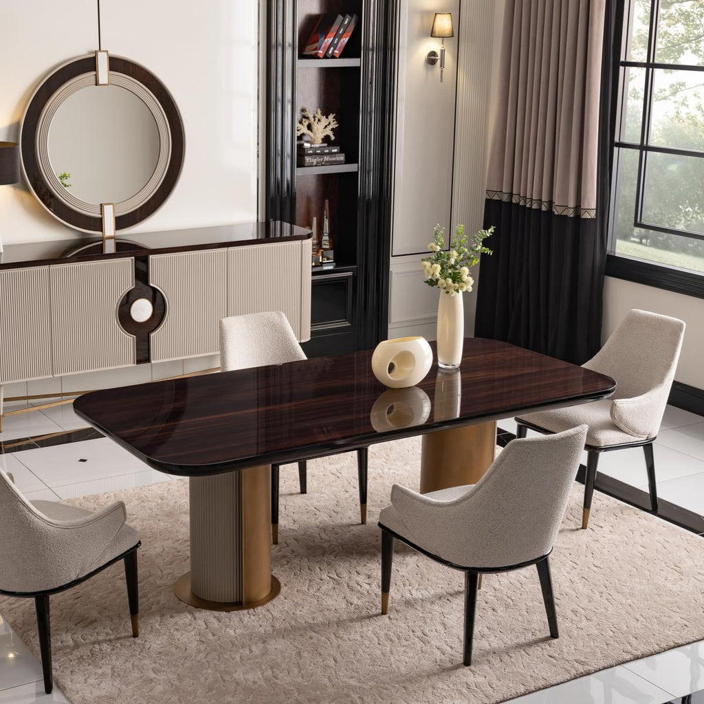 GB - ECRUE DINING CHAIR