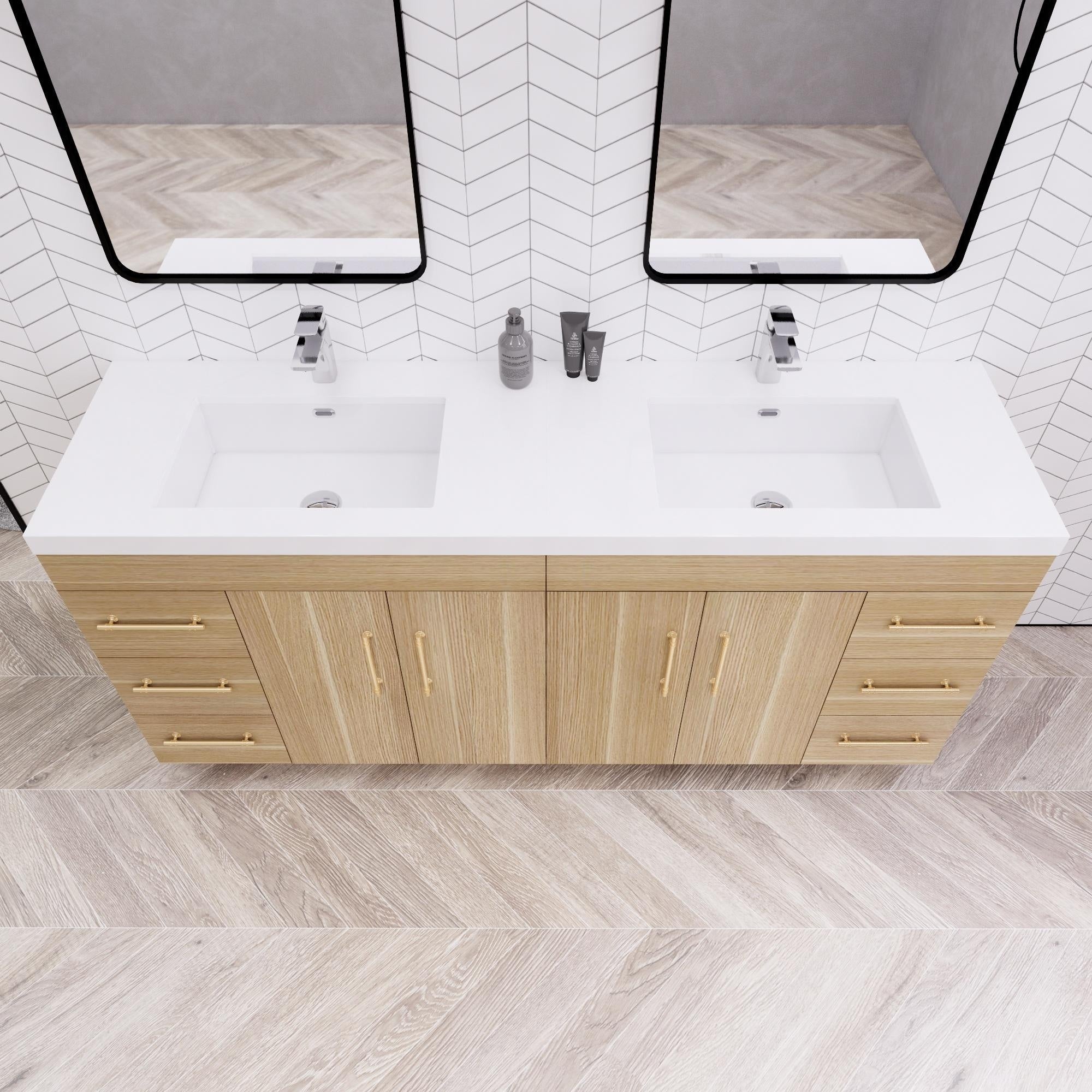 Eliza 72'' Freestanding Vanity with Double Sink