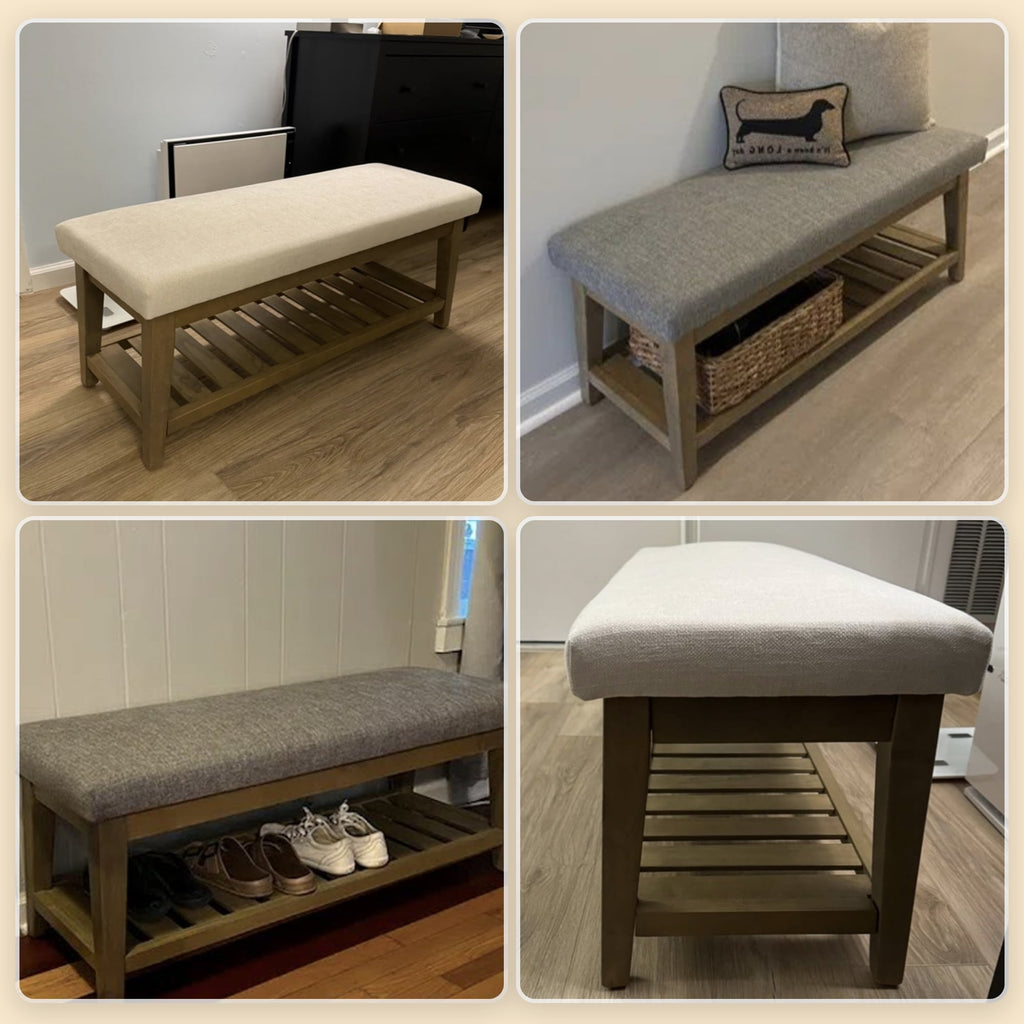 Entryway Shoe Bench Storage Bench Upholstered Bench