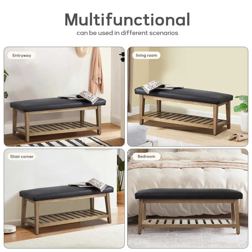 Entryway Shoe Bench Storage Bench Upholstered Bench