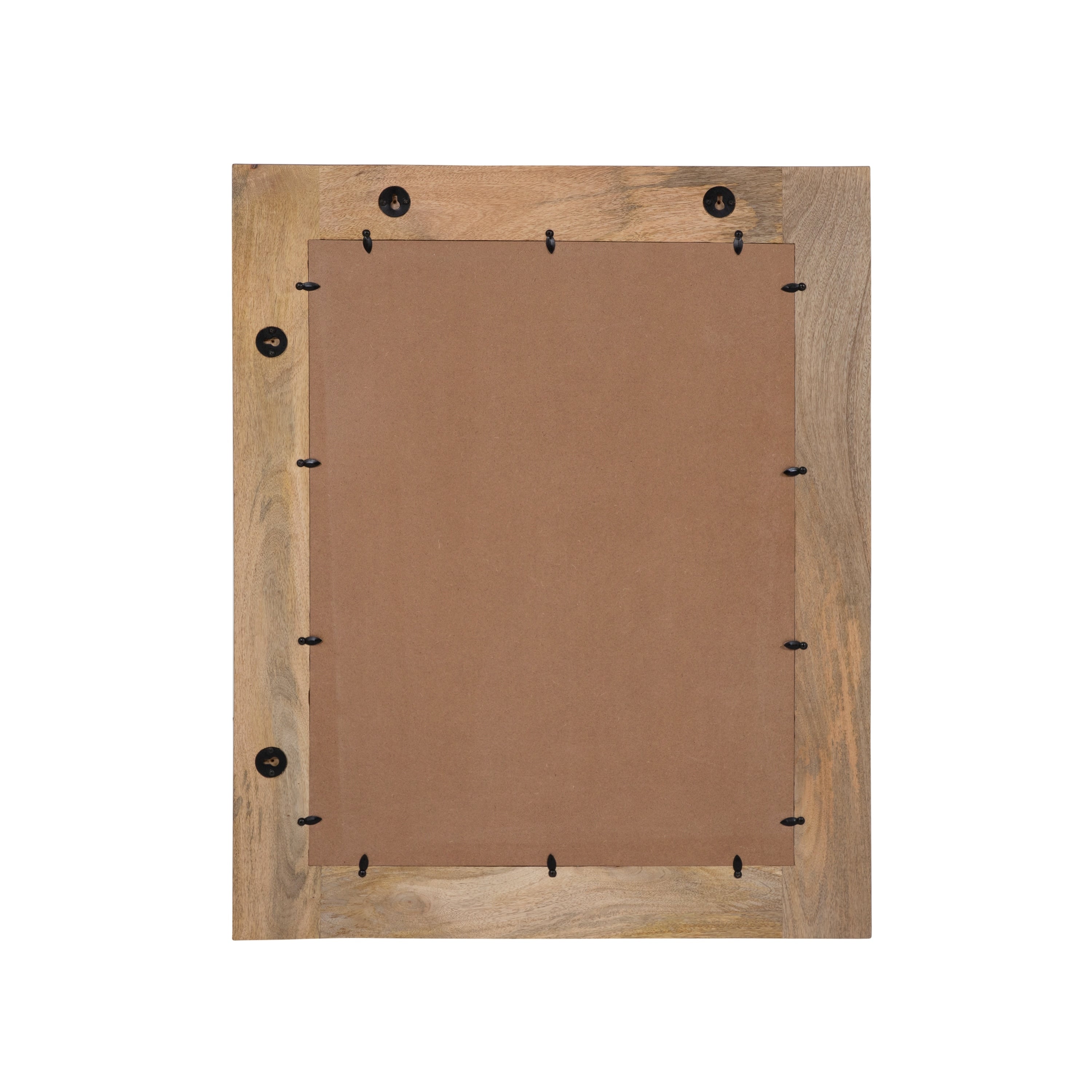 Carina Rustic Natural Solid Wood Wall Mirror by Furniture of America