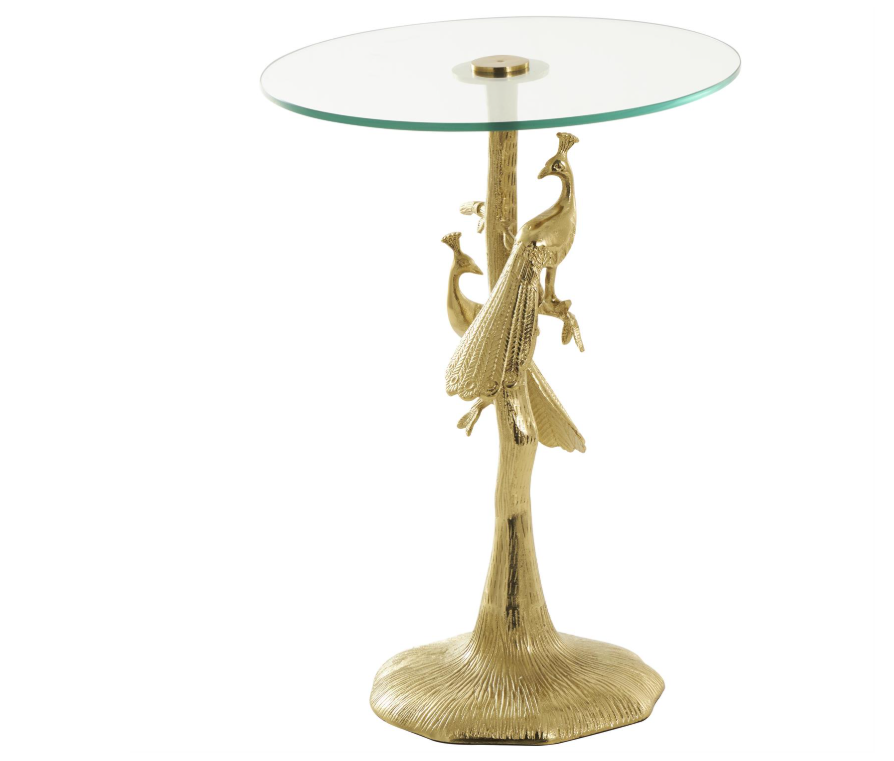 UA- PEACOCK TEXTURED SIDE TABLE