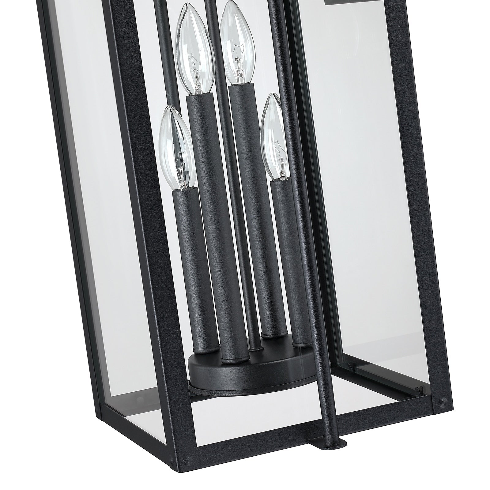 Brits Black Outdoor Wall Lantern Sconce Light