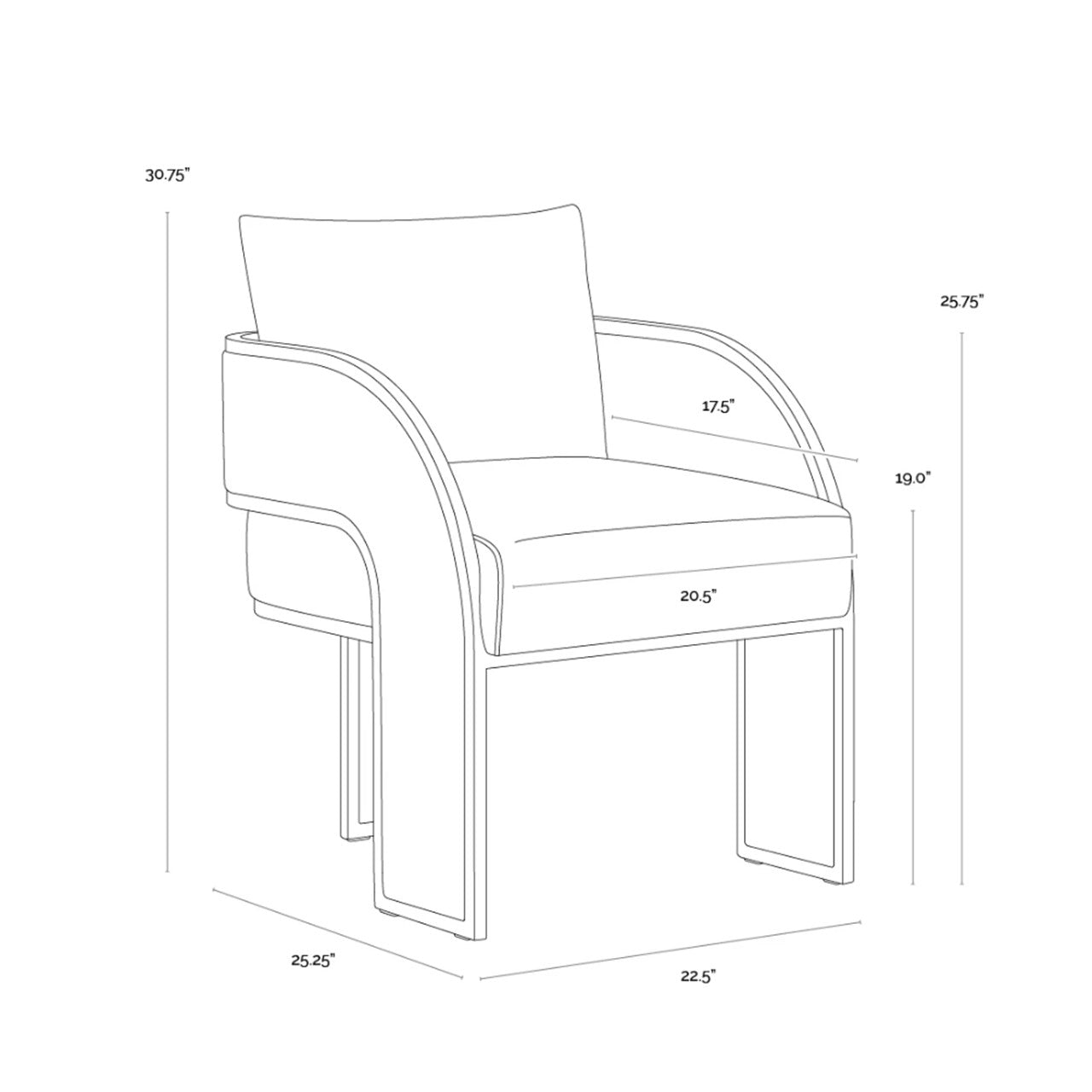 SP - BAZ DINING ARM CHAIR