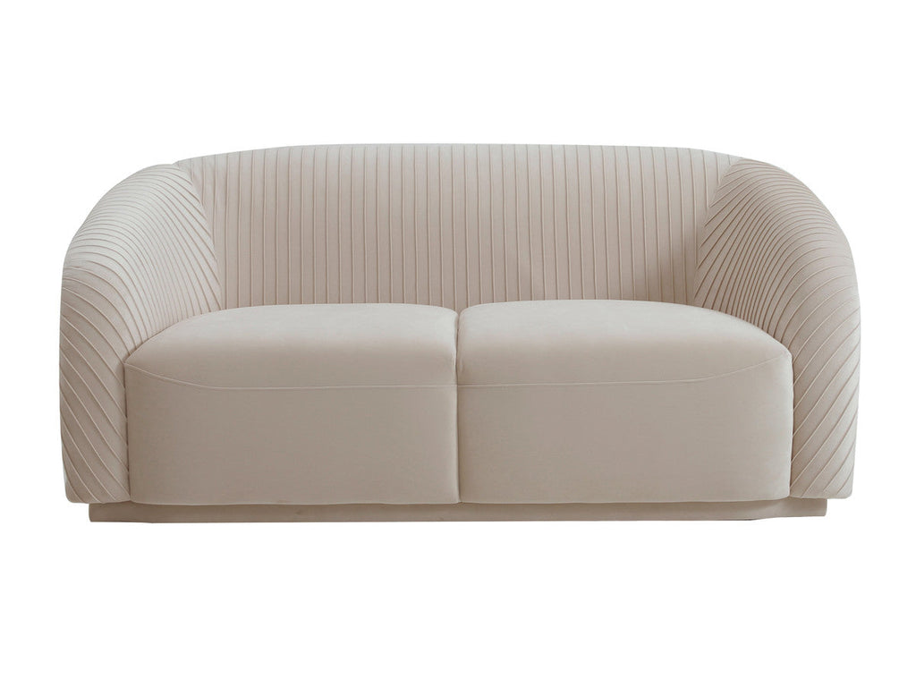 TV - YARA PLEATED VELVET LOVESEAT