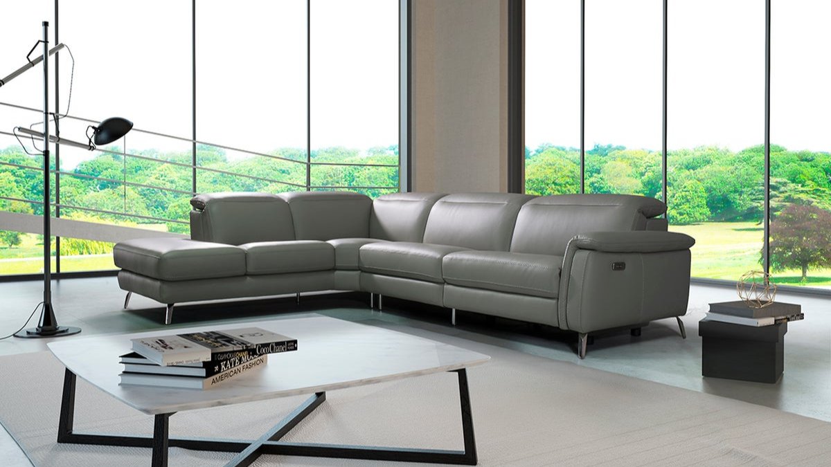 BL - OXFORD LEATHER SECTIONAL